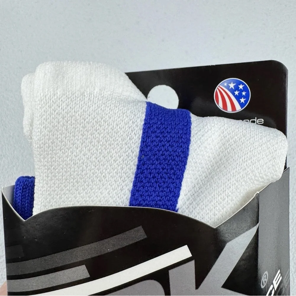 TCK‎ Performance Blue and White Adult Size Medium 1 Pair New